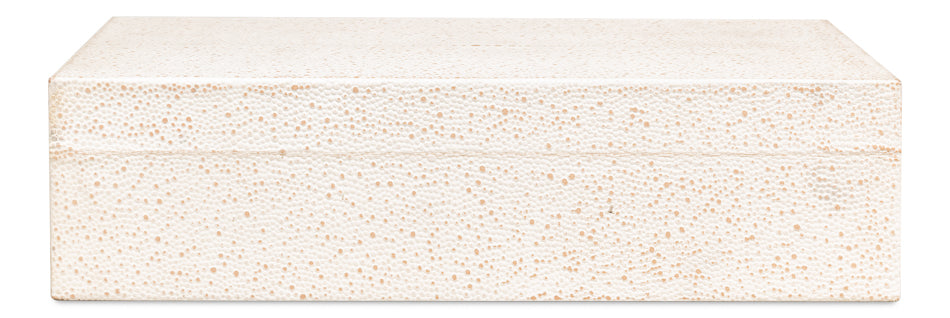 Gatsburg Shagreen Box Osprey White Set Of 3