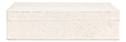 Gatsburg Shagreen Box Osprey White Set Of 3
