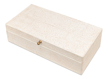 Gatsburg Shagreen Box Osprey White Set Of 3