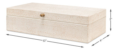 Gatsburg Shagreen Box Osprey White Set Of 3