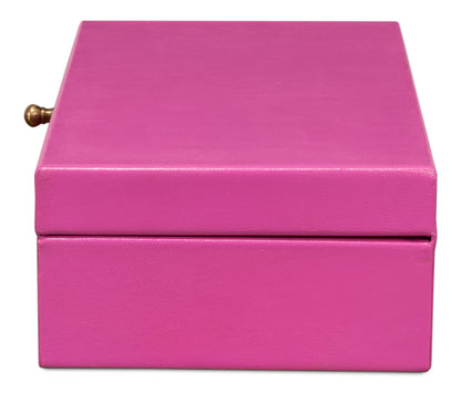 Gatsburg Shagreen Box Pink Set Of 3