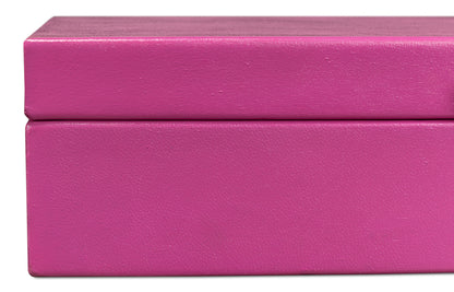 Gatsburg Shagreen Box Pink Set Of 3