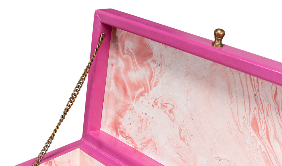 Gatsburg Shagreen Box Pink Set Of 3