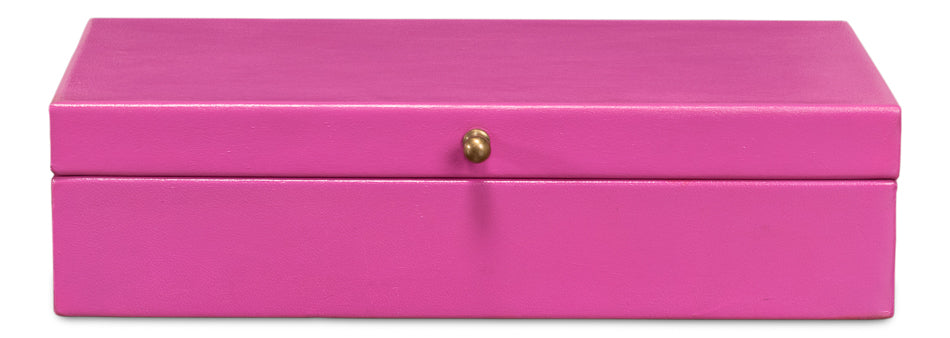 Gatsburg Shagreen Box Pink Set Of 3
