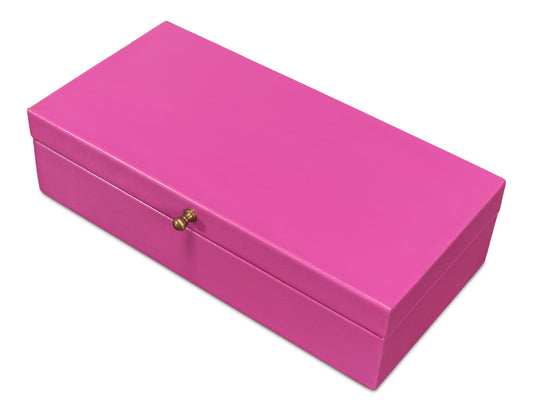 GATSBURG SHAGREEN BOX, PINK, SET OF 3