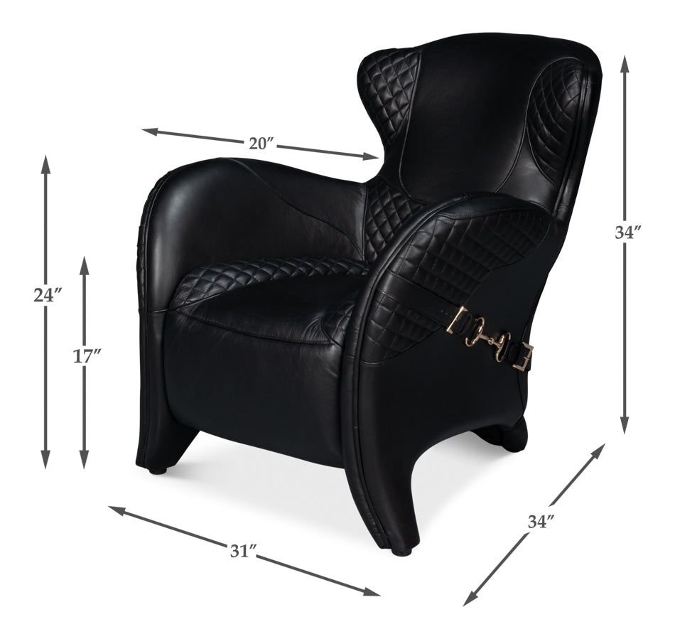 Hera Arm Chair  Onyx Black