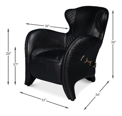 Hera Arm Chair  Onyx Black