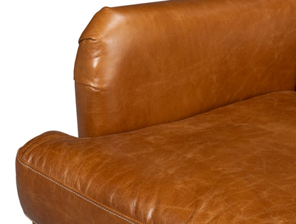 ELITE WING LOUNGE CHAIR, CUBA BROWN