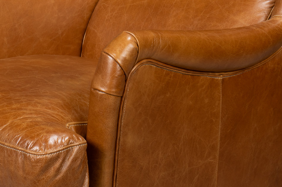 ELITE WING LOUNGE CHAIR, CUBA BROWN