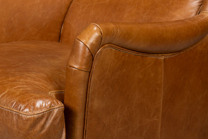 ELITE WING LOUNGE CHAIR, CUBA BROWN