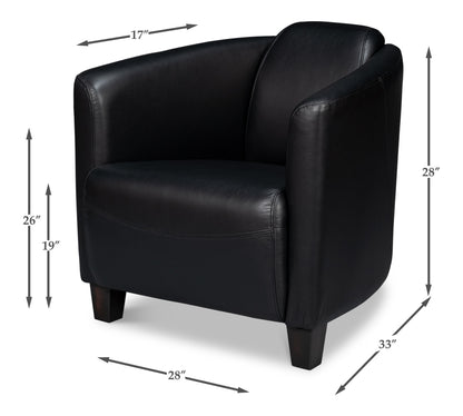MANDY ARMCHAIR, ONYX BLACK