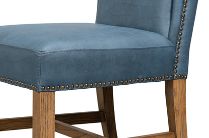 Mercado High Back Dining Chair Blue