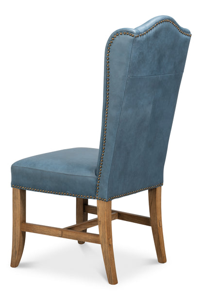 Mercado High Back Dining Chair Blue