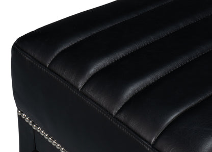 Agave Slipper Chair Distilled Leather Blk