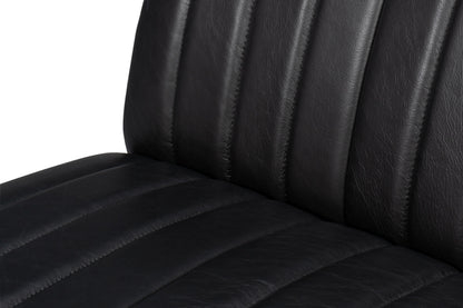 Agave Slipper Chair Distilled Leather Blk
