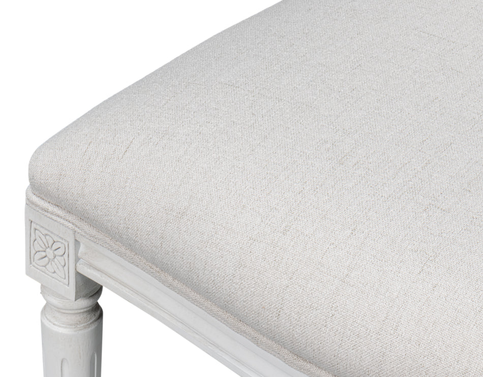 Hugo Oval Side Chair Cortina White White