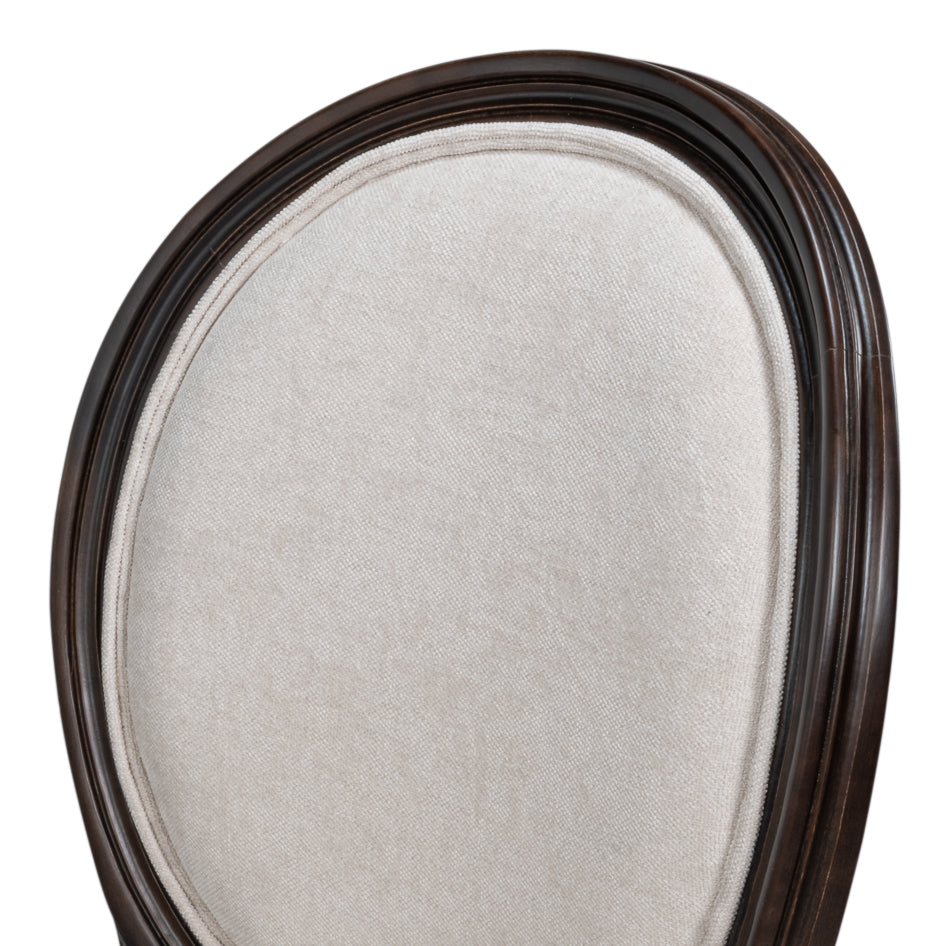 Hugo Oval Side Chair,Nero (Set of 2)