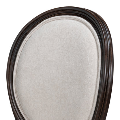 Hugo Oval Side Chair,Nero (Set of 2)