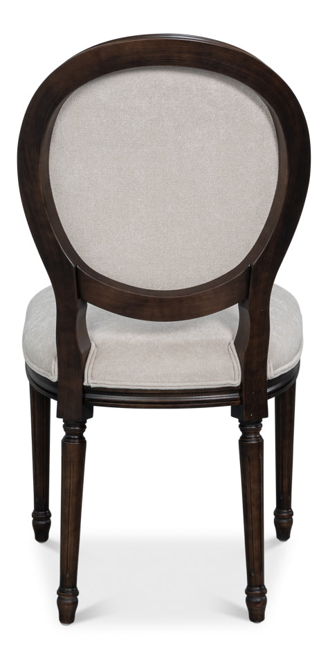 Hugo Oval Side Chair,Nero (Set of 2)