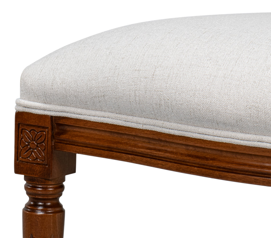 Hugo Oval Side Chair Old World Walnut