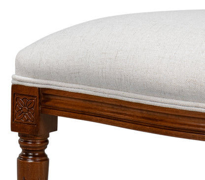 Hugo Oval Side Chair Old World Walnut