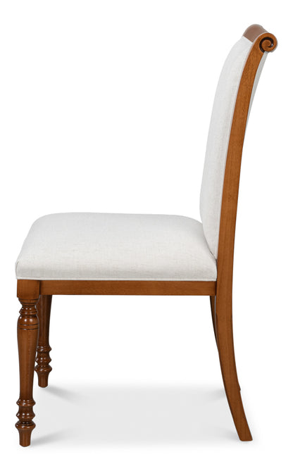 Polk Fabric Side Chair Brown