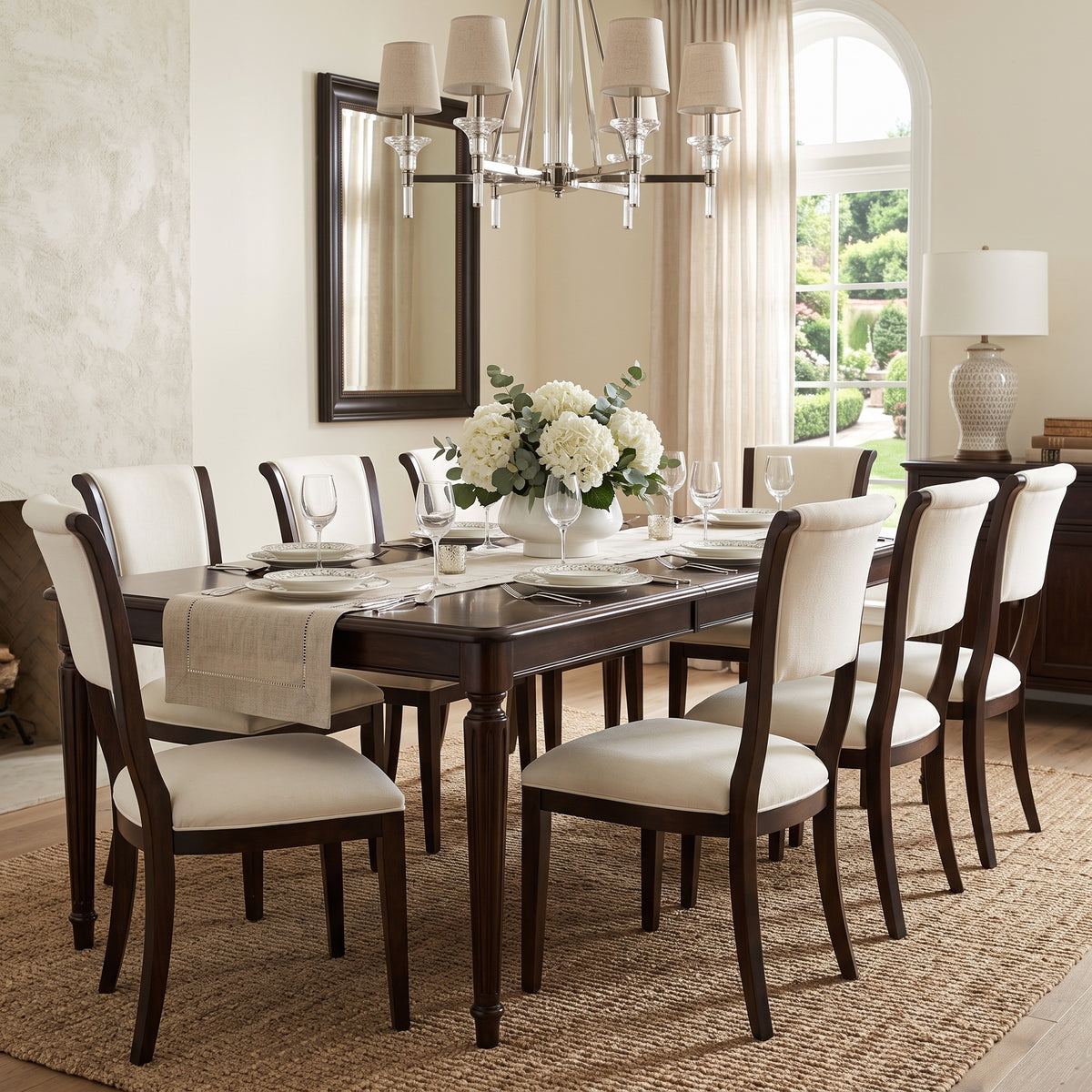 Trophy Elegant Side Chair,Nero (Set of 2)