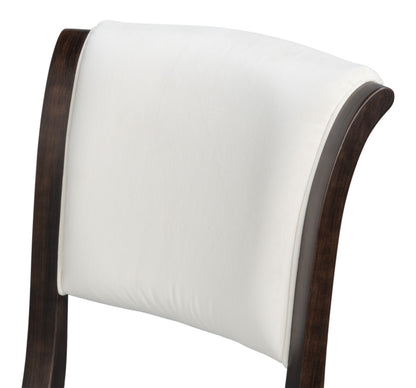 TROPHY ELEGANT SIDE CHAIR NERO TAUPE VELVET