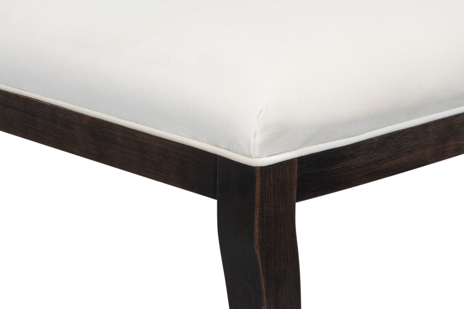 TROPHY ELEGANT SIDE CHAIR NERO TAUPE VELVET