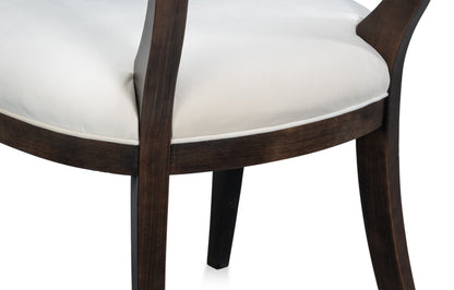 TROPHY ELEGANT SIDE CHAIR NERO TAUPE VELVET