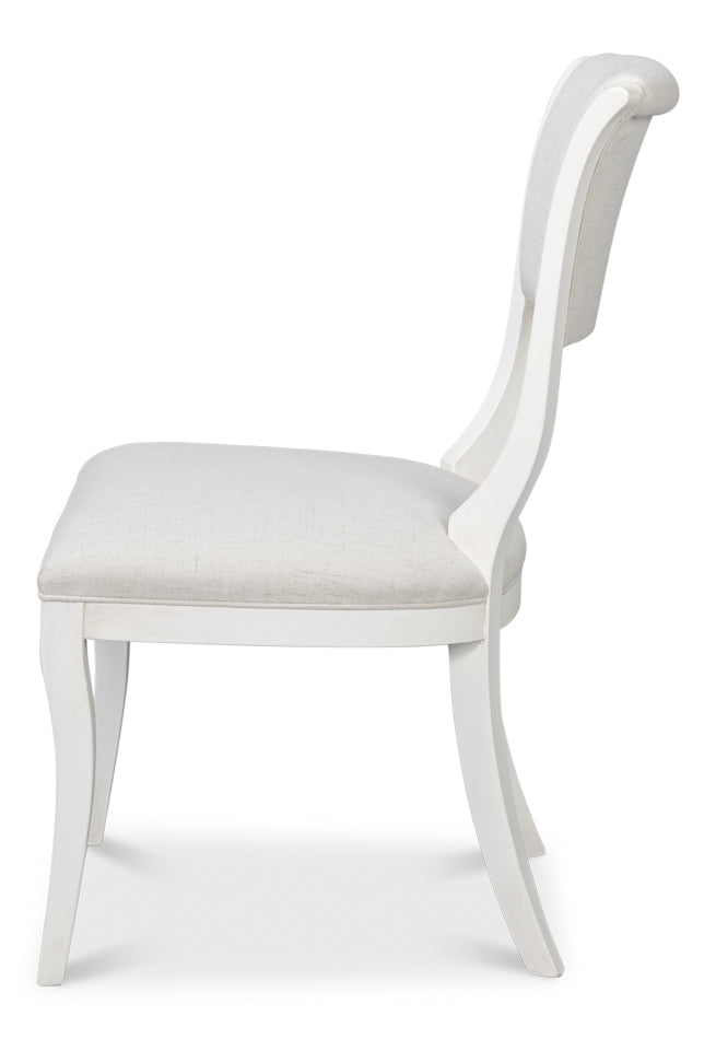 Trophy Elegant Side Chair, Cream