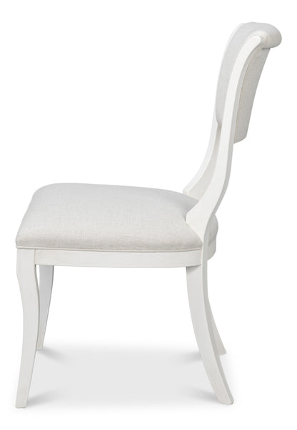 Trophy Elegant Side Chair, Cream