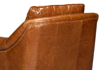 Vandike Arm Chair  Cuba Brown