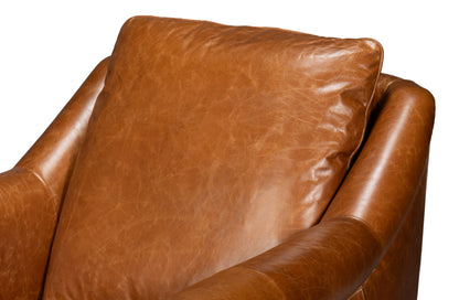 Vandike Arm Chair  Cuba Brown