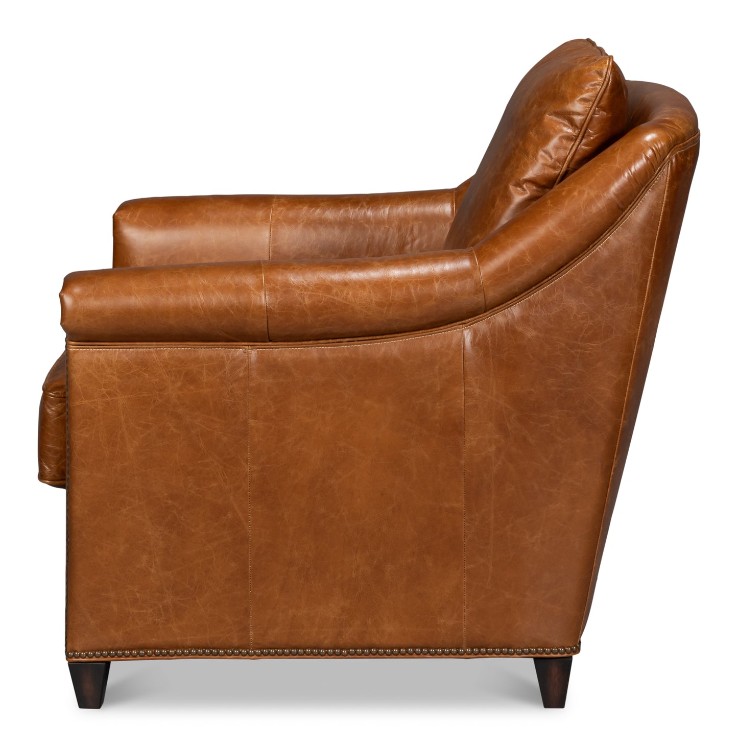 Vandike Arm Chair  Cuba Brown