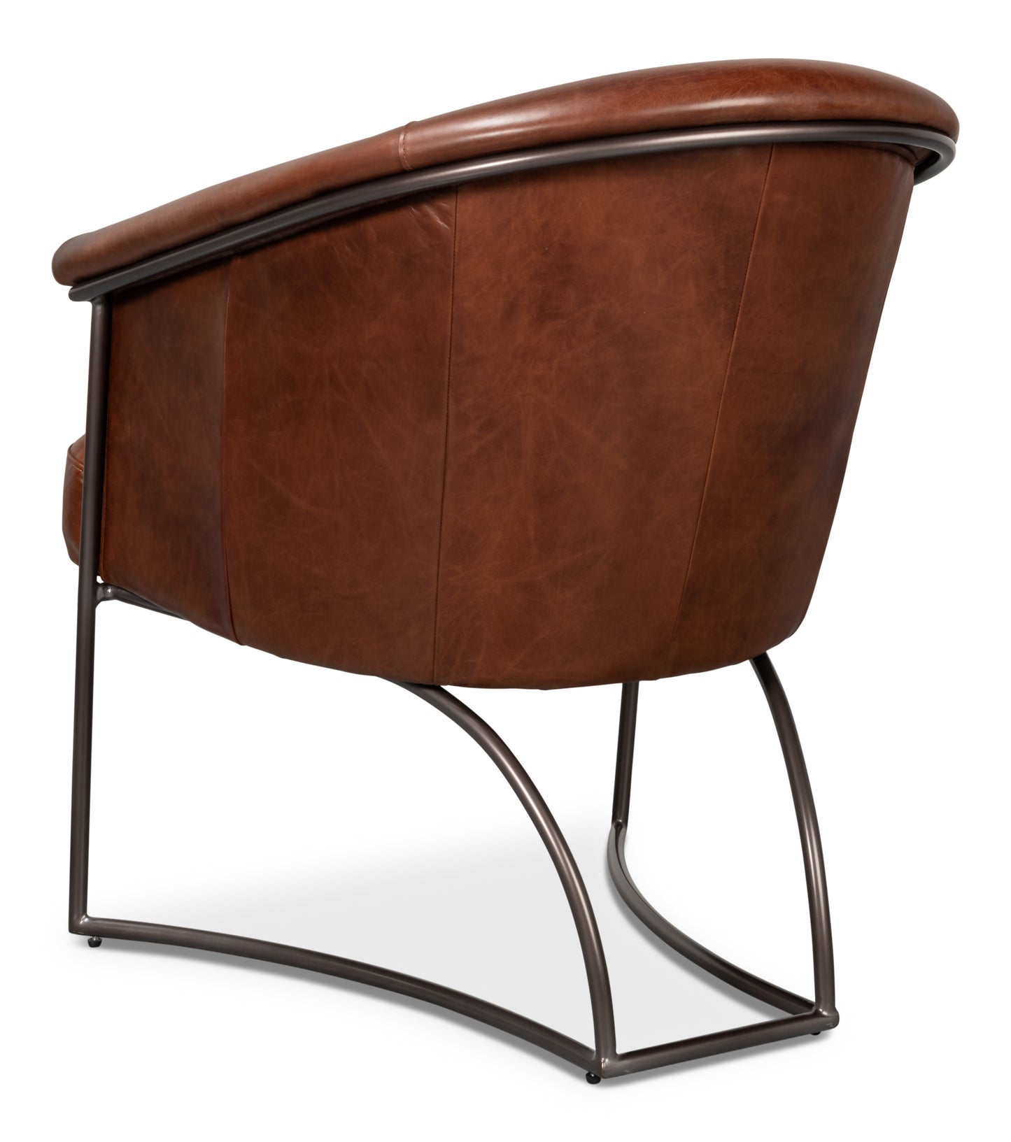 Nagel Distilled Leather Chair Brown