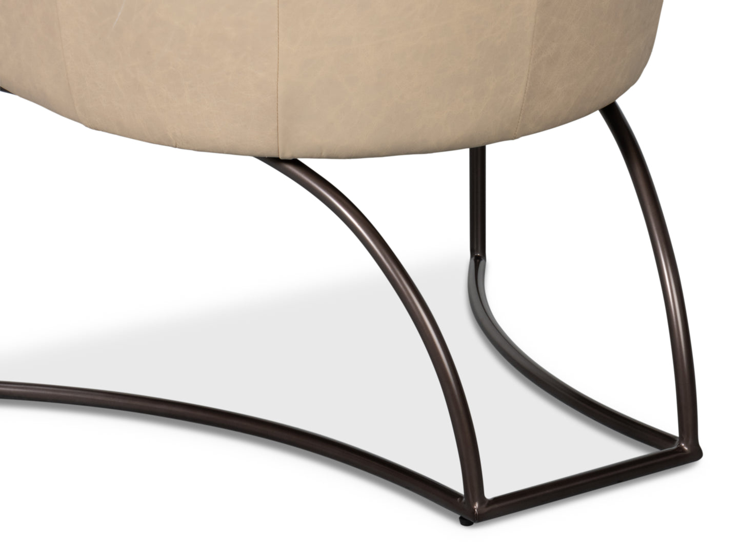 Nagel Distilled Leather Chair White