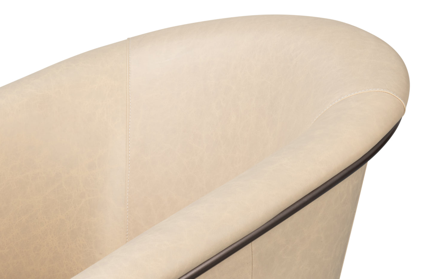 Nagel Distilled Leather Chair White