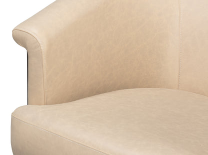 Nagel Distilled Leather Chair White