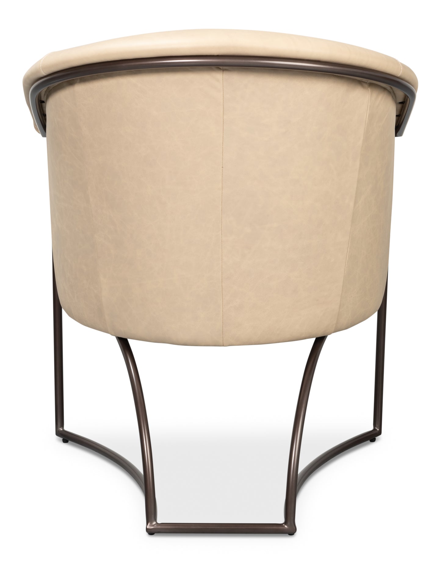 Nagel Distilled Leather Chair White
