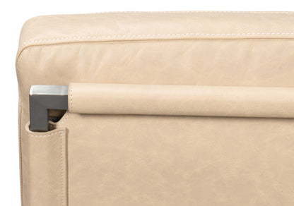 Edmonds Distilled Leather Chair White