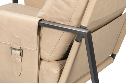 Edmonds Distilled Leather Chair White
