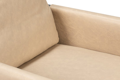 Edmonds Distilled Leather Chair White