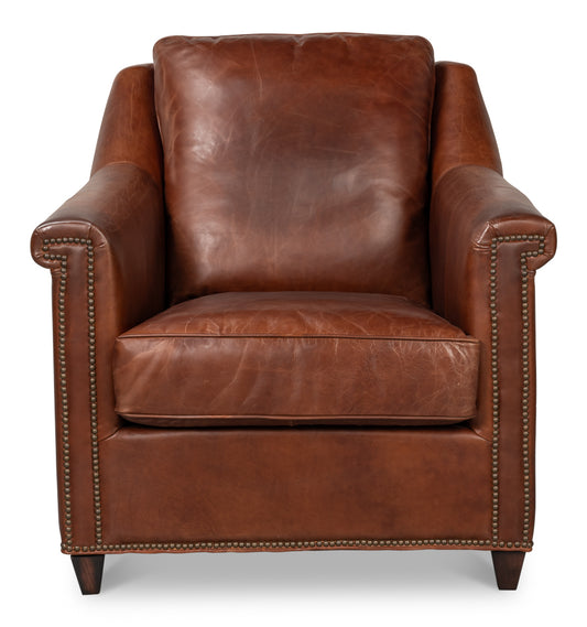 Vandike Arm Chair  Newark Brown