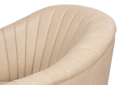 ESSEX SWIVEL CHAIR, CAPPUCCINO WHITE