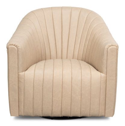 ESSEX SWIVEL CHAIR, CAPPUCCINO WHITE