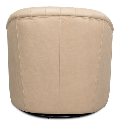 ESSEX SWIVEL CHAIR, CAPPUCCINO WHITE