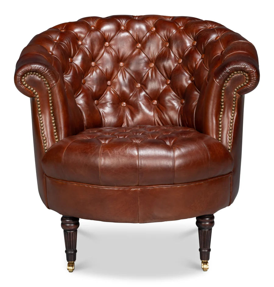 Bastian Armchair-Newark Brown Leather