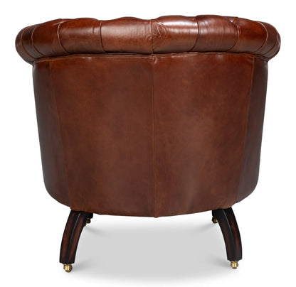 Bastian Armchair-Newark Brown Leather