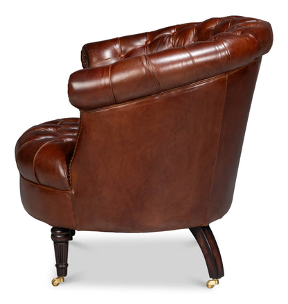 Bastian Armchair-Newark Brown Leather